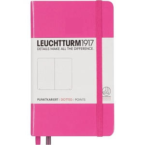 image:imageLEUCHTTURM1917  Notebook Hardcover Pocket A6187 Numbered Pages for Writing and Journaling Rising Sun DottedPink