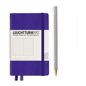image:imageLEUCHTTURM1917  Notebook Hardcover Pocket A6187 Numbered Pages for Writing and Journaling Rising Sun DottedPurple