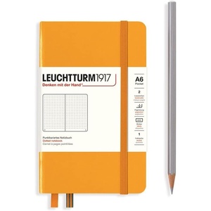 image:imageLEUCHTTURM1917  Notebook Hardcover Pocket A6187 Numbered Pages for Writing and Journaling Rising Sun DottedRising Sun