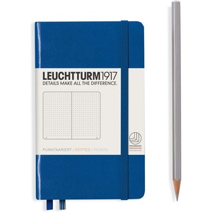 image:imageLEUCHTTURM1917  Notebook Hardcover Pocket A6187 Numbered Pages for Writing and Journaling Rising Sun DottedRoyal Blue