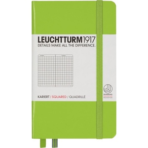 image:imageLEUCHTTURM1917  Notebook Hardcover Pocket A6187 Numbered Pages for Writing and Journaling Stone Blue SquaredRime