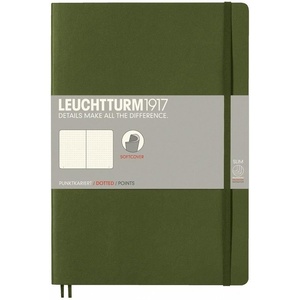 image:imageLEUCHTTURM1917  Notebook Softcover Composition B5123 Numbered Pages for Writing and Journaling Dusty Rose RuledArmy