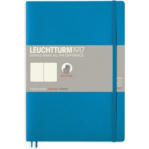 image:imageLEUCHTTURM1917  Notebook Softcover Composition B5123 Numbered Pages for Writing and Journaling Dusty Rose RuledAzure