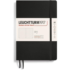 image:imageLEUCHTTURM1917  Notebook Softcover Medium A5123 Numbered Pages for Writing and Journaling Rising Sun RuledBlack