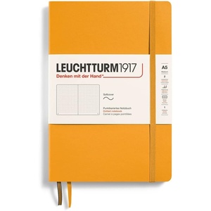 image:imageLEUCHTTURM1917  Notebook Softcover Medium A5123 Numbered Pages for Writing and Journaling Rising Sun RuledRising Sun