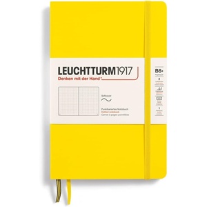 image:imageLEUCHTTURM1917  Notebook Softcover Paperback B6  123 Numbered Pages for Writing and Journaling Ruled Stone BlueLemon