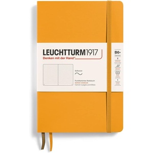 image:imageLEUCHTTURM1917  Notebook Softcover Paperback B6  123 Numbered Pages for Writing and Journaling Ruled Stone BlueRising Sun