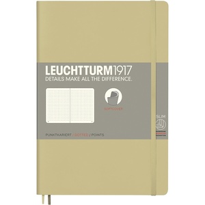 image:imageLEUCHTTURM1917  Notebook Softcover Paperback B6  123 Numbered Pages for Writing and Journaling Ruled Stone BlueSand