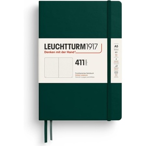 image:imageLEUCHTTURM1917  Notebook Softcover Pocket A6123 Numbered Pages for Writing and Journaling Plain Stone BlueForest Green