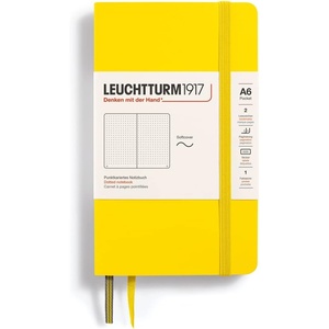 image:imageLEUCHTTURM1917  Notebook Softcover Pocket A6123 Numbered Pages for Writing and Journaling Plain Stone BlueLemon