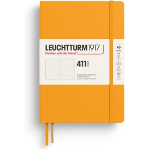 image:imageLEUCHTTURM1917  Notebook Softcover Pocket A6123 Numbered Pages for Writing and Journaling Plain Stone BlueRising Sun
