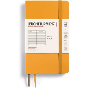 image:imageLEUCHTTURM1917  Notebook Softcover Pocket A6123 Numbered Pages for Writing and Journaling Ruled Rising Sun