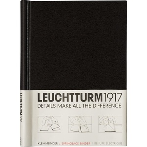 image:imageLEUCHTTURM1917  PEKA Springback Binder Pacific Green  Holds 150 Sheets of PaperBlack