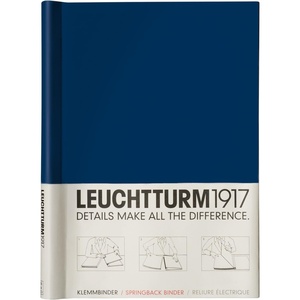 image:imageLEUCHTTURM1917  PEKA Springback Binder Pacific Green  Holds 150 Sheets of PaperNavy