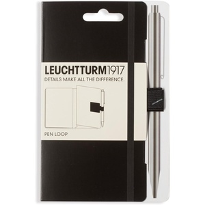 image:imageLEUCHTTURM1917 Self Adhesive Pen Loop Elastic Pen Holder BlackBlack