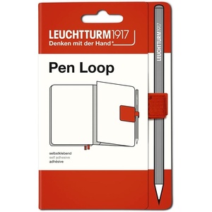 image:imageLEUCHTTURM1917 Self Adhesive Pen Loop Elastic Pen Holder BlackFox Red