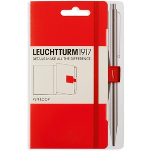 image:imageLEUCHTTURM1917 Self Adhesive Pen Loop Elastic Pen Holder BlackRed
