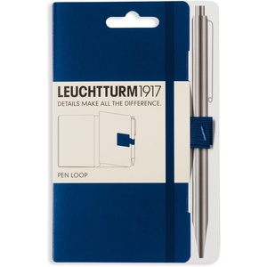 image:imageLEUCHTTURM1917 Self Adhesive Pen Loop Elastic Pen Holder Navy