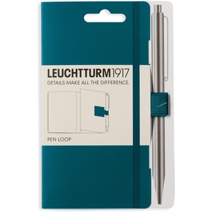 image:imageLEUCHTTURM1917 Self Adhesive Pen Loop Elastic Pen Holder Pacific GreenPacific Green