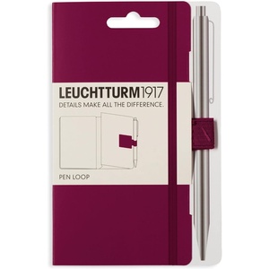 image:imageLEUCHTTURM1917 Self Adhesive Pen Loop Elastic Pen Holder Port RedRed