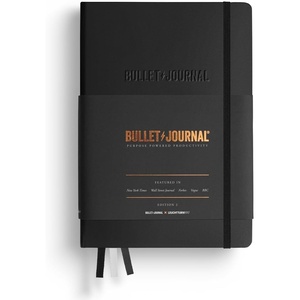 image:imageLEUCHTTURM1917 The Official Bullet Journal Edition 2  Notebook Built for BuJo Medium A5 204 Pages of 120gsm Paper with Bujo Pocket Guide Turquoise25Black