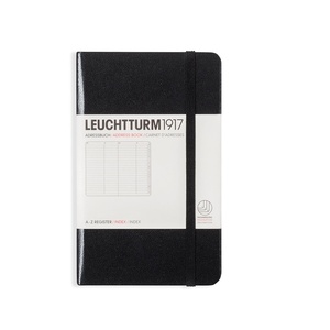 image:imageLeuchtturm1917 Pocket SIze Address Book Hardcover 6 x 375 With Tabs