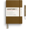 image:imageLEUCHTTURM1917  Notebook Softcover Medium A5123 Numbered Pages for Writing and Journaling  Thinking Ahead Plain Paper Spice BrownSpice Brown