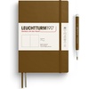 image:imageLEUCHTTURM1917  Notebook Softcover Medium A5123 Numbered Pages for Writing and Journaling  Thinking Ahead Plain Paper Spice BrownSpice Brown