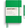 image:imageLEUCHTTURM1917  Notebook Softcover Medium A5123 Numbered Pages for Writing and Journaling  Thinking Ahead Plain Paper Spice BrownSpring Leaf