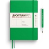 image:imageLEUCHTTURM1917  Notebook Softcover Medium A5123 Numbered Pages for Writing and Journaling  Thinking Ahead Plain Paper Spice BrownSpring Leaf