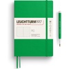 image:imageLEUCHTTURM1917  Notebook Softcover Medium A5123 Numbered Pages for Writing and Journaling  Thinking Ahead Plain Paper Spice BrownSpring Leaf