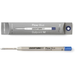 image:imageLEUCHTTURM1917  Ballpoint Pen Parker Style Refills for Drehgriffel Nr 1  Document Proof ISO 157272 2 Pack Fine Point Royal BlueRoyal Blue