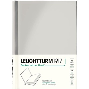 image:imageLEUCHTTURM1917  PEKA Springback Binder Risign Sun  Holds 150 Sheets of PaperLight Grey