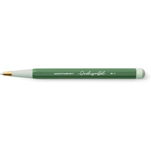 image:imageLEUCHTTURM1917 372218 Twist Pen No 1 Brass Aluminum Gel Pen with Black Ink Design AwardWinning Deep SeaOlive